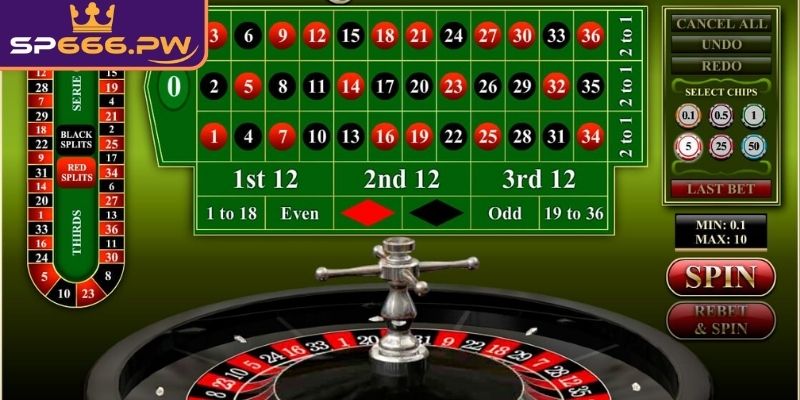Cập nhật luật chơi Roulette SP666 online
